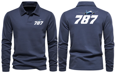 BOEING 787 LONG SLEEVE POLO